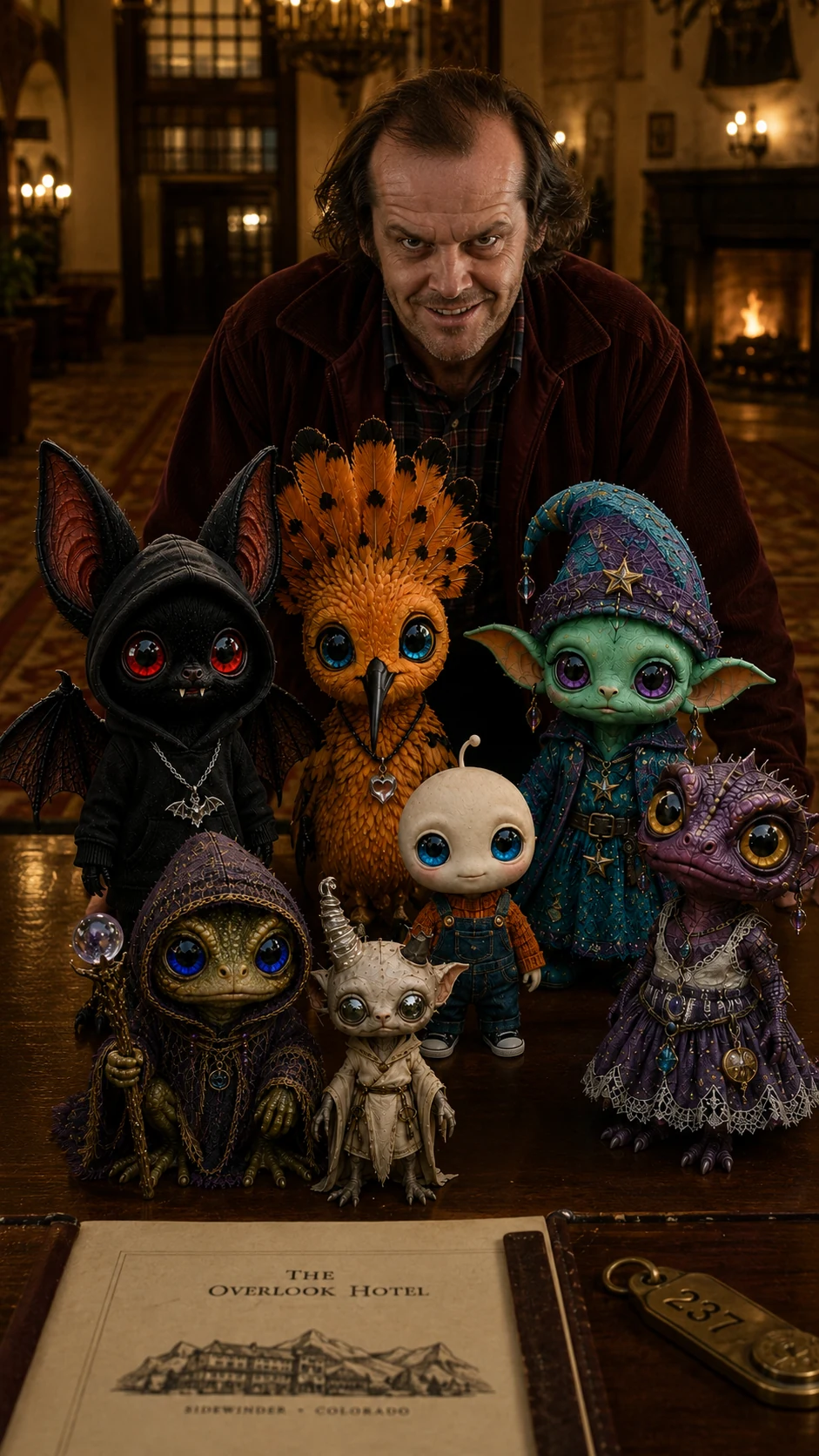 The LIL'T Cuties visiting the Overlook Hotel movie set