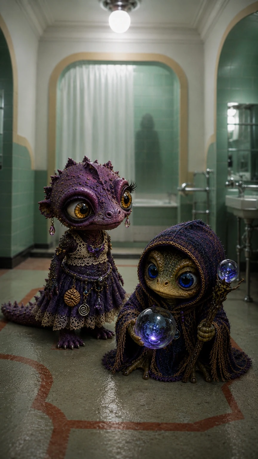 Cuties investigate an apparition in an old hotel